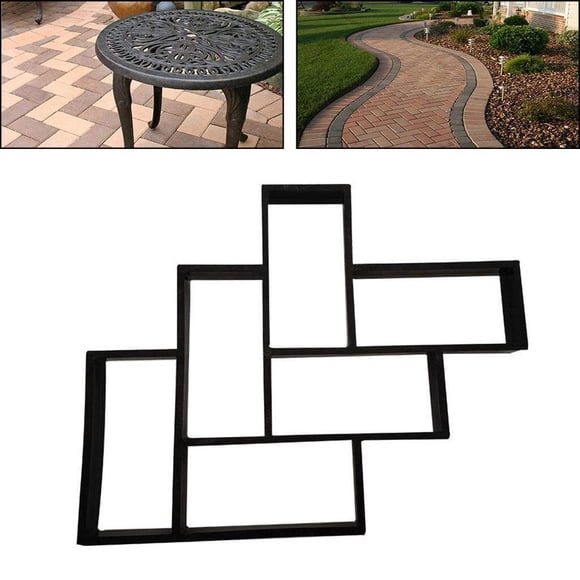 thinsony Moule de Pavage Bricolage Maison Jardin Jardin Moule de Pavé Pavé Route Pierre de Marche en Béton Fabricant, Plastique