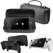 Carrying case 3 Set for ROG XBOX Ally X/ROG XBOX Ally,PU Waterproof Carrying case*1 Transparent silicone cover*1 Protective Film*2 (Black)