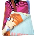 thumbnail image 4 of Girls Cozy Fleece Throw Blanket with Extra Soft Fun Design 40" x 60" (Elsa), 4 of 4