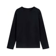 thumbnail image 4 of Zpanxa Womens Soft Cotton Crewneck Long Sleeve T Shirt Solid Color Casual Basic Pullover Tee Lightweight for Daily Outfits, 4 of 7