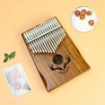 thumbnail image 2 of 17 lves Piano principiante música aprendizaje libro de aprendizaje Piano cumpleaños año regalos Sunnimix piano kalimba de madera de 17 teclas, 2 of 8