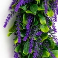 thumbnail image 3 of Lavender Wreath  Artificial Green Eucalyptus Wreath Home Decor Wedding Farmhouse 15 inches, 3 of 8