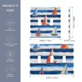 thumbnail image 2 of Yayeee Toggle Light Switch Wall Plate 3-Gang 6.37"x4.48" Decorative Outlet Cover, Blue Sailboats, 2 of 7