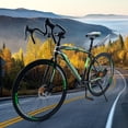 thumbnail image 2 of 26" Road Bike, 700C Wheel 27 Speed Commuter Bicycle with Dual Disc Brakes for Men and Women, Adult Faster Racing Bike (Blue, Red, Blue, White), 2 of 11