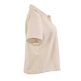 thumbnail image 4 of Blusa Camisera George para Mujer, Manga Corta y Botones Al Frente Beige Talla EG, 4 of 4
