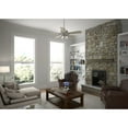 thumbnail image 2 of Hunter 52 inch Indoor Ceiling Fan with LED Lights and Remote Control - Standard Mount Ceiling Fan, 5 Blades, For Bedroom, Living Room, or Kitchen, 3 inch Downrod - Crestfield 51858, Brushed Nickel, 2 of 17