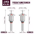 thumbnail image 2 of 2pcs 8mm Metal Drill Bit Set with Depth Stop, Drill Bit with Countersunk Drill Bit, Hex Shank and Wood Drill Bit, Hole Saw for Woodworking, Plastic, Drilling, 2 of 6