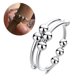 thumbnail image 4 of Guardurnaity Anillos de cuentas, joyería giratoria de bobina única, presión ajustable, anillo de apertura de acero inoxidable, mujeres, hombres, Ropa, zapatos y accesorios Miscelánea, 4 of 6