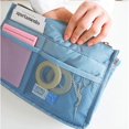 thumbnail image 3 of Fleece Handheld Double Zipper Cosmetic Bag Multi-purpose Washing Storage Bag Medium Bag Finishing Storage Bag, 3 of 7