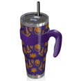 thumbnail image 2 of 40oz Tumbler,Halloween Witch Hat Bat Pattern Insulated Tumblers with Removable Handle,Stainless Steel Double Vacuum Coffee Tumbler Cup with Straw for Home,Office,Travel,Party, 2 of 5