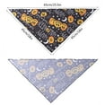 NASIQXB Pet Collar Triangle Scarf Dog Cat Pet Pumpkin Bat Star Moon
