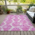 thumbnail image 6 of Addison Rugs Chantille Indoor/Outdoor Transitional Diamond Pink Washable Rectangle Rug, 3' x 5', 6 of 6