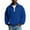 Blue, variant on HomeDM Mens Quarter Zip Pullover Tops, Long Sleeve Waffle Texture Solid Color Sweatshirts, Blue