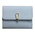 thumbnail image 1 of Women PU Leather Wallet Card fold wallet Coin Money Clip Short Clutch Three Fold Ring Button Small Purse, 1 of 1