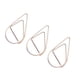 thumbnail image 1 of Injueey 50 clips de papel pequeños con forma de gota de agua, abrazaderas de metal para el hogar, la oficina y la escuela, papelería simple Carpetas de archivos Oro rosa, 1 of 6