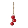 thumbnail image 2 of FeiBiQiuBi 3 Bell Cluster Red Metal Christmas Ornaments, 19.7" Vintage Hollow Cutout Hanging Iron Bells with Jute Rope, Rustic Holiday Tree Decorations for Xmas Wreath, Garland, Home Decor, 2 of 8