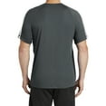 thumbnail image 2 of Mafoose Men's Colorblock PosiCharge Competitor Tee Shirt Iron Grey/ White 4XL, 2 of 4