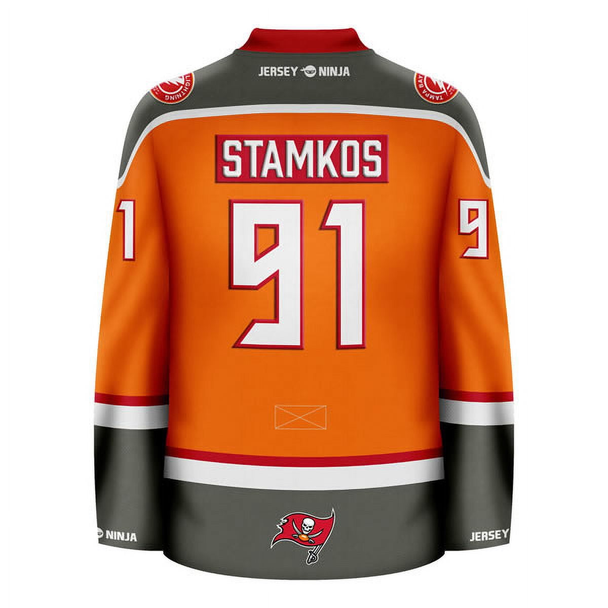 Lightning x Buccaneers Orange Mashup Hockey Jersey - Walmart.com