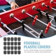 thumbnail image 3 of VERDANVERSE 20Pcs Foosball Table Rod End Caps Black Plastic Protective Covers Universal Fit for Foosball Machines, 3 of 8