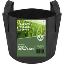 10 Gallon Non-Woven Fabric Grow Bags - (10 Pack) - Farm Plastic Supply
