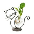 thumbnail image 6 of TONGYIJIA Cat Plants Stand, Iron Metal Flower Holder with Glass Vase, Hydroponic Display For Home, Living Room and Dining Table, Animal Themed Decor, 6 of 6