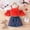 Watermelon Red, variant on Girls Spring Outfits Size 5-6Y Spaghetti Strap Blouse with Puff Sleeves and Denim Shorts 2 Piece Toddler Girl Clothes