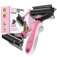thumbnail image 7 of 2 in 1 Professional Grooming Rake for Cats & Dogs-Dematting Comb for Easy Mats & Tangles Removing,Hair Removal Cleaner for Pets(Purple), 7 of 7