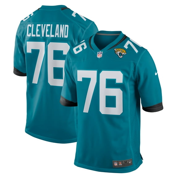Men's Nike Ezra Cleveland Teal Jacksonville Jaguars Game Jersey