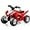 Red, variant on OLAKIDS Kids Ride On ATV, 6V Electric Vehicle for Toddlers, 4 Wheeler Battery Powered Motorized Quad Toy Car for Boys Girls with LED Lights, Music, Horn (Pink)