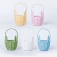 thumbnail image 7 of TAROFISH Easter Basket for Kids, Woven Wicker Basket, Easter Bunny Baskets with Handle, Gift Baskets, Egg Buckets Gifts Tote Bags Egg Basket for Kids, Boys, Girls,Purple, 7 of 7