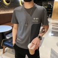 thumbnail image 2 of Venta al por mayor de camisetas para hombre, camisetas de verano para hombre, 100 % algodón, camisetas de manga corta, ropa de calle de alta calidad y elegante, 2 of 5