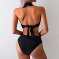 thumbnail image 7 of BOBOGOJP Women Two Piece Bathing Suits Push Up Bikini Set Halter Swimsuit Vintage Swimwear Black for Size XL, 7 of 7