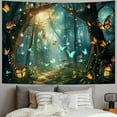 thumbnail image 2 of BCIIG  Enchanted Forest Tapestry, Fairy Tapestry Butterfly Wall Art Nature Tapestry Wall Hanging for Room Bedroom Dorm Decor 60x50inch, 2 of 6