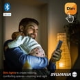 thumbnail image 3 of LXYWXS-Sylvania Smart+ Bluetooth Mesh 60W Equivalent A19 LED Light Bulb, Dimmable Soft White, Compatible with Alexa, 2 Pack, 3 of 4