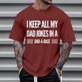 thumbnail image 4 of Father Day Printed Fashionable Men Tennis T Shirt Casual Short Sleeve Crew Neck Soft Blend Top Summer Streetwear, 4 of 5