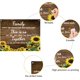 thumbnail image 3 of Letrero familiar de girasol de madera para mesa de recepción de boda, placa colgante, tablero de mesa, decoración rústica de pared, casa de campo para regalos, decoraciones de casa, cocina, invitados, 3 of 8