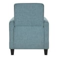 thumbnail image 2 of Mudah Fabric Upholstered Push Back Reclining Chair, Blue, 2 of 5