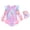 v#157Light Purple2307, variant on Toddler Girls Swimwear Cute Scale Print One-Piece Long Sleeve Crew Neck Slim Fit Knit With Ruffle Hem & Matching Swim Cap For Splash Fun Versatile Swimsuit,Light Purple3,3-5 Years