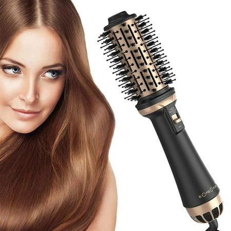 Antank Hot Air Brush,4 in 1 Hair Dryer Brush Hair Styler Anti Frizz Hair for Straightening Curling Salon