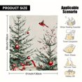 thumbnail image 3 of 1pc Elegant Christmas Throw Blanket - Soft Flannel All-Season Cozy Blanket with Red & Green Pine Tree Design, Lightweight for Sofa, Couch, Bed, Travel - Perfect Holiday Gift For Home, Office, Or Chri, 3 of 10