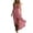 Pink-Tlkk, variant on Sleeveless Maxi Dresses for Women Deep V Neck Flowy Sundress with Irregular Hem Ladies Loose Casual Dress L2 Pink
