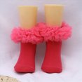 thumbnail image 7 of NOLDARES Grils Ruffle Socks Toddler Double Frilly Fluffy Princess Dress Cotton Sock Tutu Socks for Girls/Baby/Toddler(Hot Pink,4-6 Years), 7 of 7