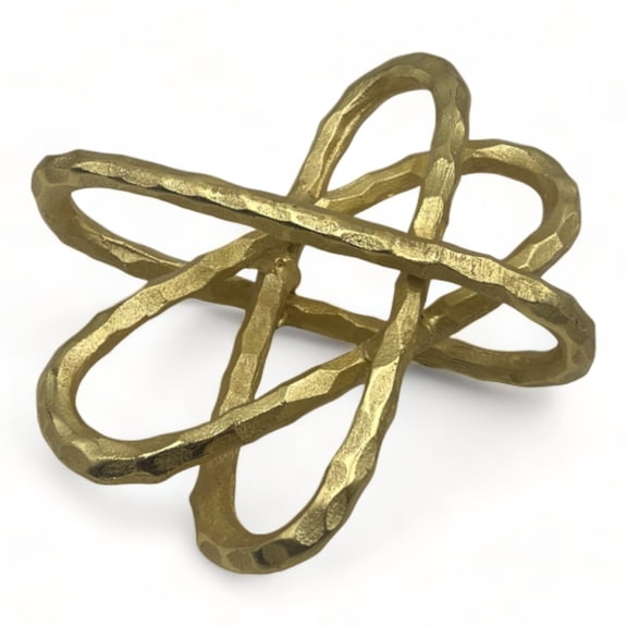 8 inch Gold Decorative Metal Clip Object by 90210 Kitchen and Bath