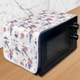 thumbnail image 1 of Birds Microwave Oven Cover, Floral Tropical Composition with Monstera Leaves and Animals Exotic Summer Design, Water Resistant Organizer with Pockets for Kitchen, 36" x 12", Multicolor, by Ambesonne, 1 of 4