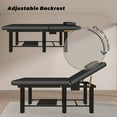 thumbnail image 4 of 6 Leg Stationary Massage Table Spa Table with 30°Adjustable Backrest, 600Lbs Capacity, Heavy Duty PU Leather, Full Body Bed for Beauty Hairdressing Tattoo Therapy Treatment, 4 of 9