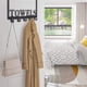 thumbnail image 5 of Over The Door Hooks, Towel Holder For Bathroom, Door Mount Towel Rack Towel Hooks For Bedroom Kitchen Pool Beach Towels Bathrobe Wall Mount (black), 5 of 5