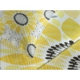 thumbnail image 4 of Ambesonne Yellow Quilted Bedspread Set 3 Pcs, Sun Flower Nature Art, King Size, Yellow Grey, 4 of 5