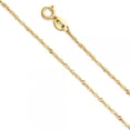 thumbnail image 1 of 14K Gold 0.9mm Singapore Chain :  18", 1 of 4