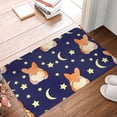 thumbnail image 4 of Goofa 16"x24" Inches Corgi Lying With Moons And Stars Doormats for Outdoor Entrance - Non-Slip Welcome Mat, Heavy Duty Door Mats Outdoor, Spring Doormat, 4 of 9