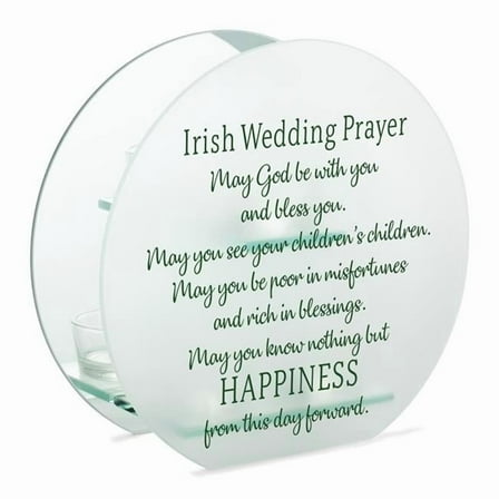 Cottage Garden MCHR22 Irish Wedding Prayer May God Be Candle Holder